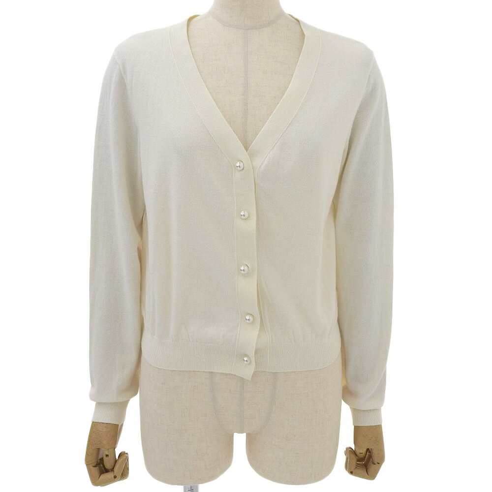 【中古】 超美品 モスキーノ MOSCHINO 181R J09011100 ミラークイーン ウール ハイゲージ ニット カー..