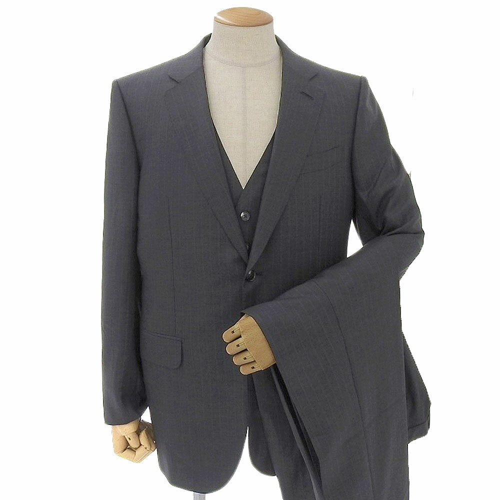 新着【中古】 超美品 エルメネジルドゼニア Ermenegildo Zegna 現行販売商品 15 MILMIL15 170極細番手 3P 3つ揃え 2つボタン ジャケット 50 定価810700円 ほぼ未使用