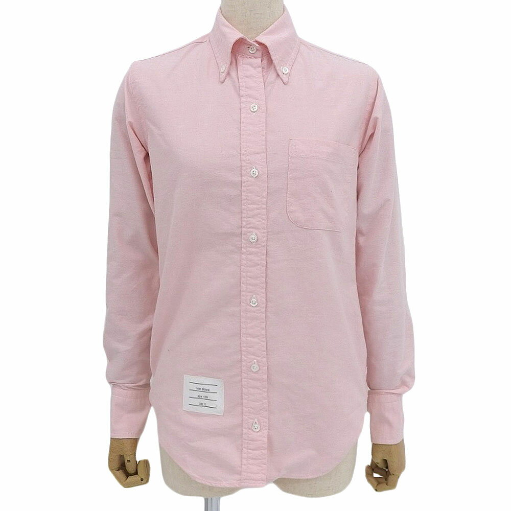 【新品未使用】THOM BROWNE シャツ ギンガムチェック ポプリン アームバンド付きシャツ | Thom Browne