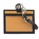 新着【中古】 未使用 エッティンガー Ettinger 2019年 BH849JR ID Card Case ブライドルレザー ID パス ケース ホルダ ストラップ ネイビ メンズ 定価28600円