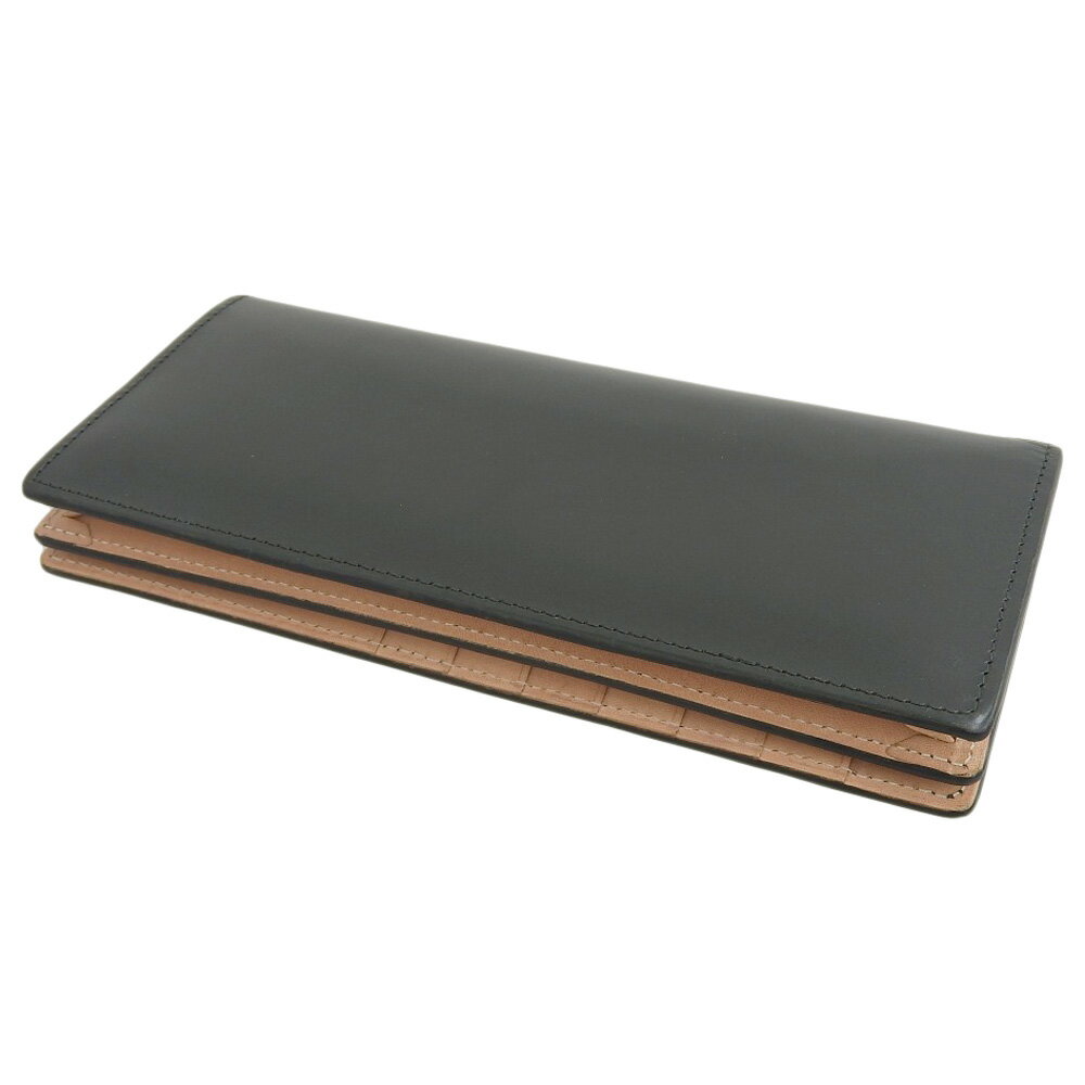 【中古】 箱付美品 ココマイスター COCOMEISTER 現行品 コードバンクルー スチュワート レザー ウォレット 二つ折り長財布 小銭 メンズ ビジネス 定価100000円