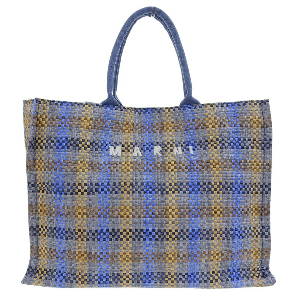 乐天商城 - 【中古】 タグ付未使用 マルニ MARNI 2024年商品 SHMQ0034U6P6744 EAST WEST 2way TOTE トートバッグ 定価165000円