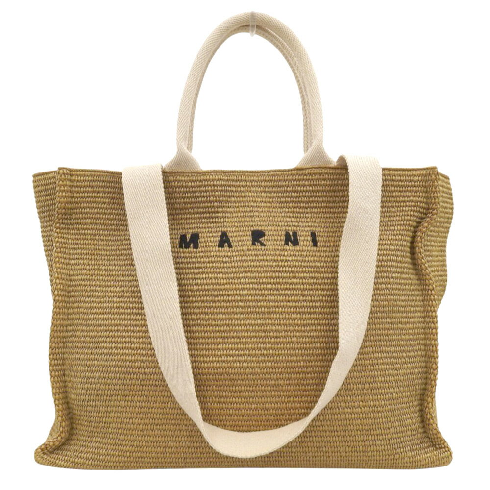 乐天商城 - 【中古】 超美品 マルニ MARNI 2022年商品 SHMP0078U0 2way ショルダー トート ハンドバッグ ユニセックス ほぼ未使用