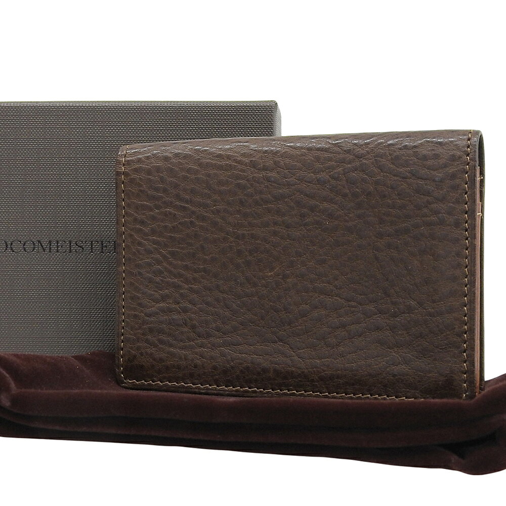 新着【中古】 美品 ココマイスター COCOMEISTER 現行商品 LossoPietra CardCase ロッソピエトラ 名刺入 パス カードケース ホルダ 紳士 ビジネス 定価19000円