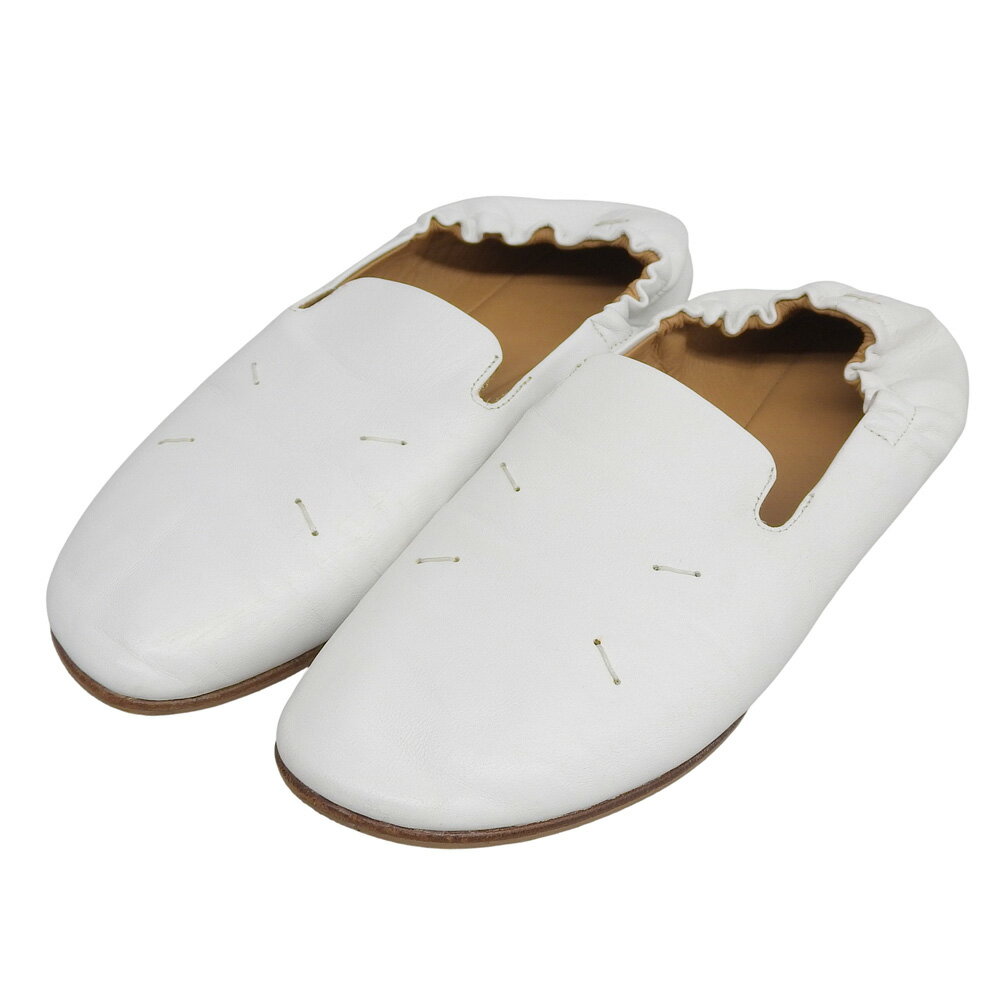 乐天商城 - 【中古】 美品 メゾンマルジェラ Maison Margiela 4ステッチ バレリーナ レザー フラットシューズ 36 23cm