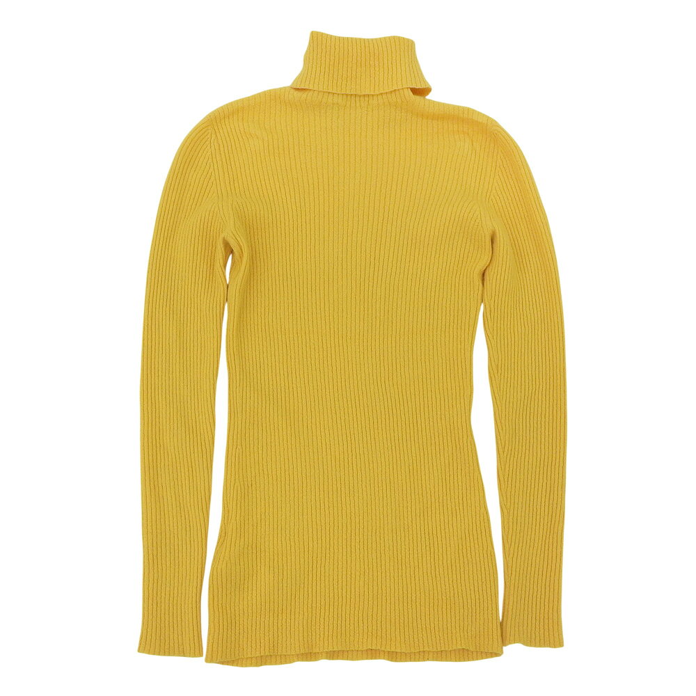 楽天スーパーセール！【中古】美品 355817 カシミア100% タートルネック トップス M 黄色 レディース リブニット auc-goen-10077411 With Trading サンプル画像2