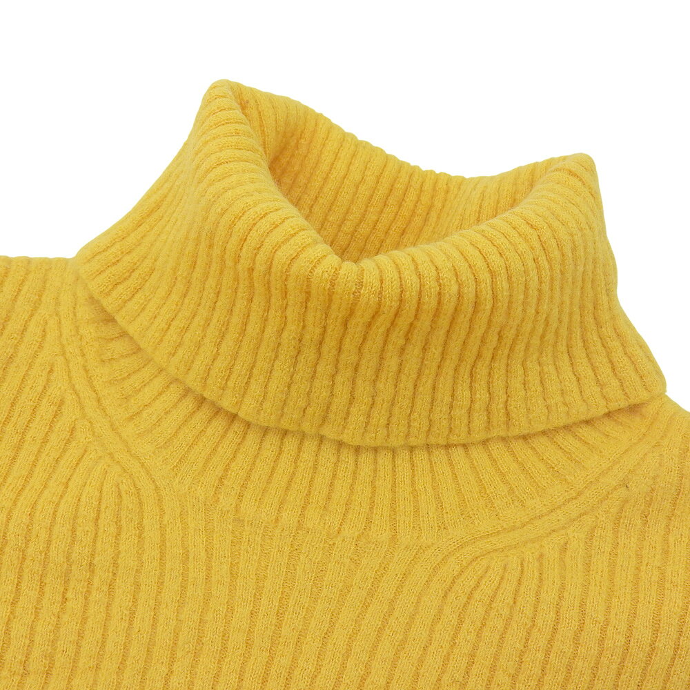 楽天スーパーセール！【中古】美品 355817 カシミア100% タートルネック トップス M 黄色 レディース リブニット auc-goen-10077411 With Trading サンプル画像3