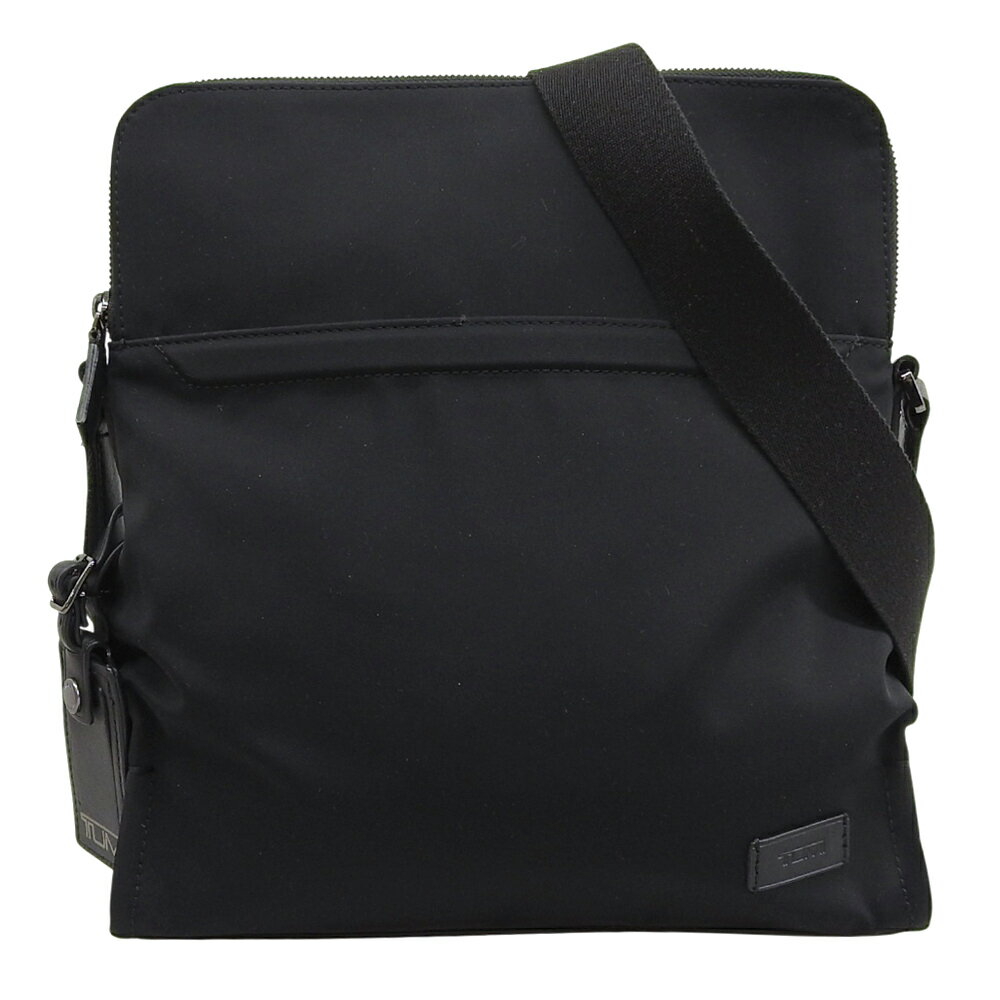 【中古】 超美品 トゥミ TUMI 現行 66013D HARRISON ハリソン Statton Crossbody スラットンクロスボディ ナイロン ショルダーバッグ 黒 メンズ
