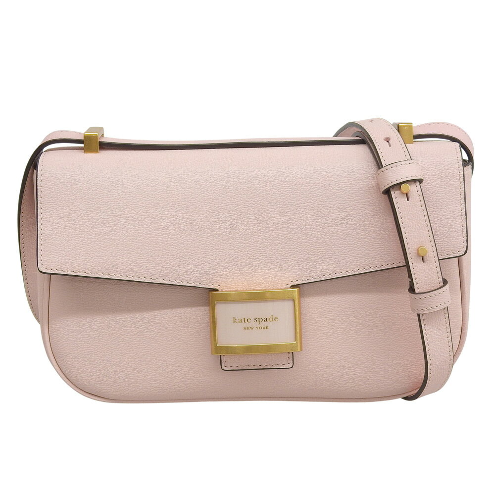 樂天商城 - 新着【中古】 超美品 ケイトスペード Kate Spade 現行 K8829-1 ケイティ テクスチャードレザー ゴールドロゴ ミディアム コンバーチブル ショルダーバッグ 79100円
