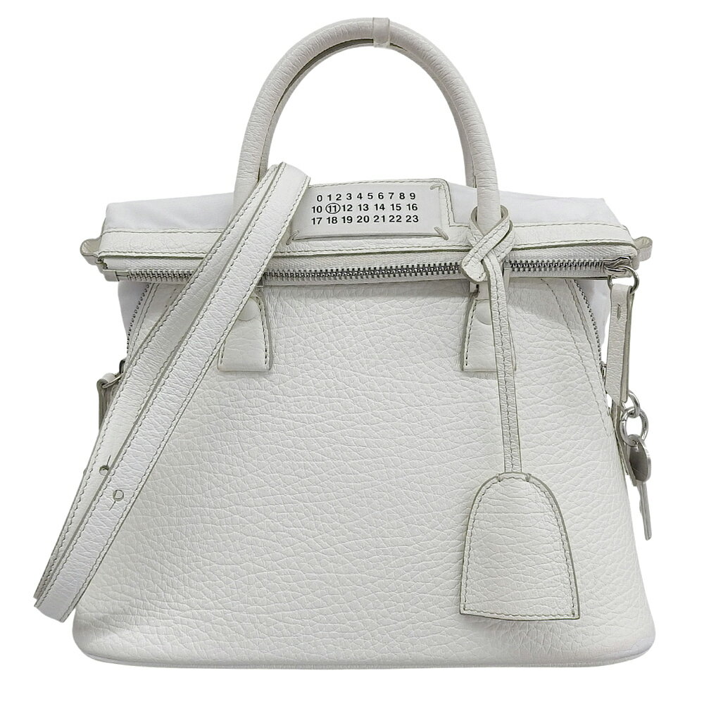 樂天商城 - 新着【中古】 超美品 メゾンマルジェラ Maison Margiela 2019 S56WG0082 P0396 5AC 2wayショルダー レザー ミニバッグ ホワイト 定価385000円