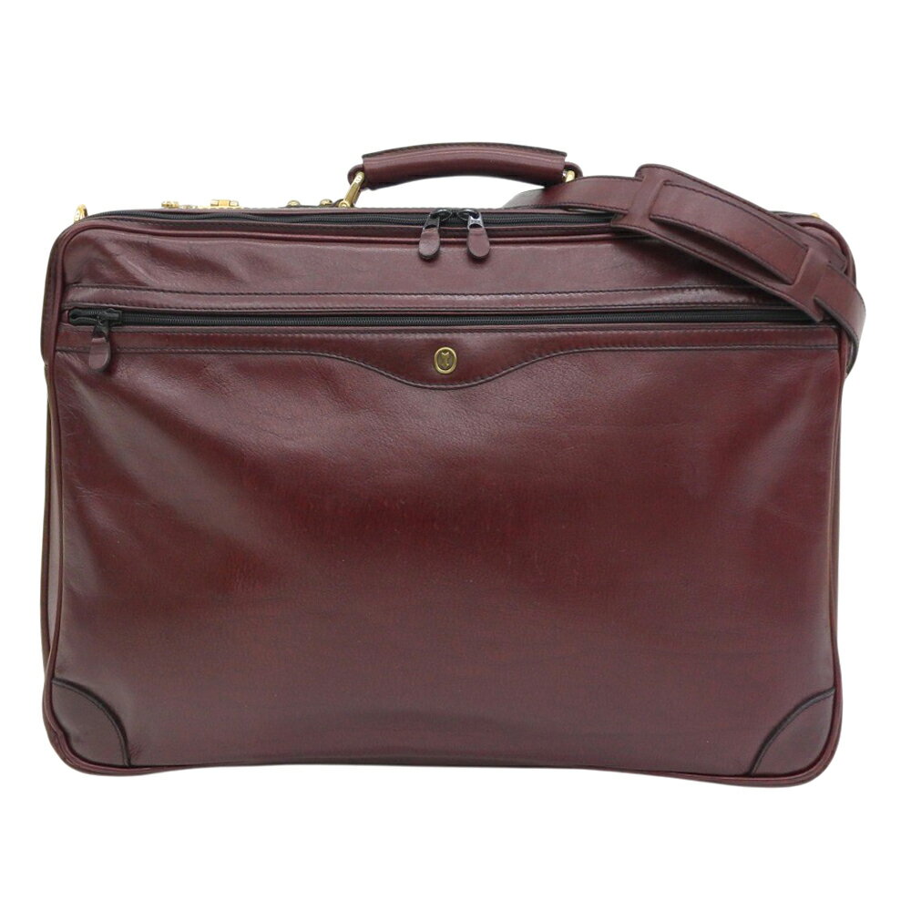 新着【中古】 ゴールドファイル GOLD PFEIL 70年代 ヴィンテージ 下向き矢印 オックスフォードレザー ショルダー付き 2way ブリーフケース ビジネスバッグ メンズ