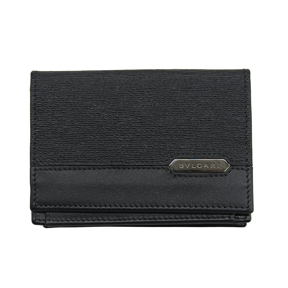 樂天商城 - 新着【中古】 超美品 ブルガリ BVLGARI 284223 SERPENTI セルペンティ レザー カードケース 名刺入れ 黒 メンズ ほぼ未使用