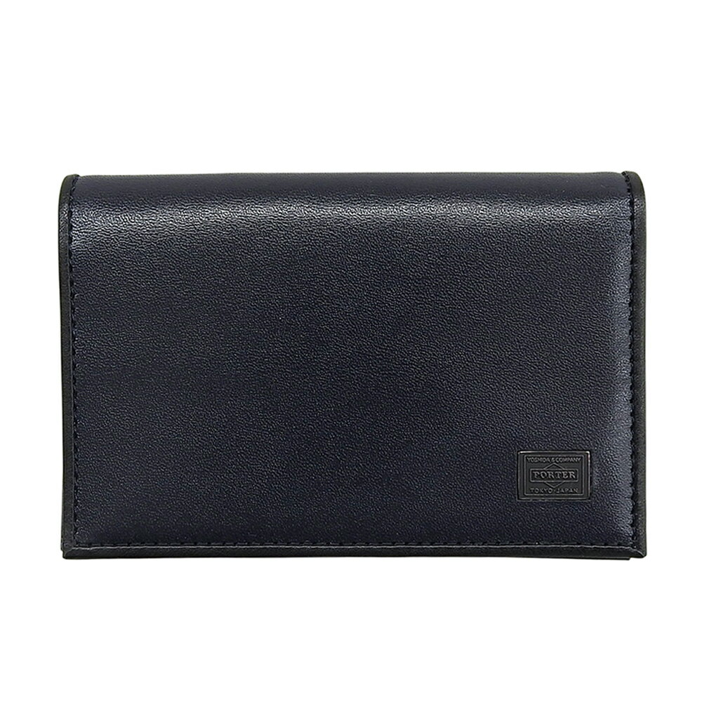 乐天商城 - 新着【中古】 超美品 ポーター 吉田カバン 現行 179‐03877 PLUME プリュム レザー カードケース ネイビー 吉田カバン ほぼ未使用