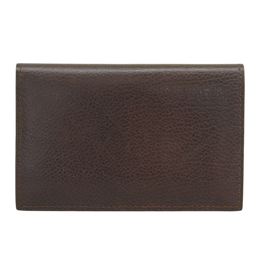 新着【中古】 美品 ジョンロブ John Lobb レザー カードケース 名刺入れ ブラウン ビジネス メンズ