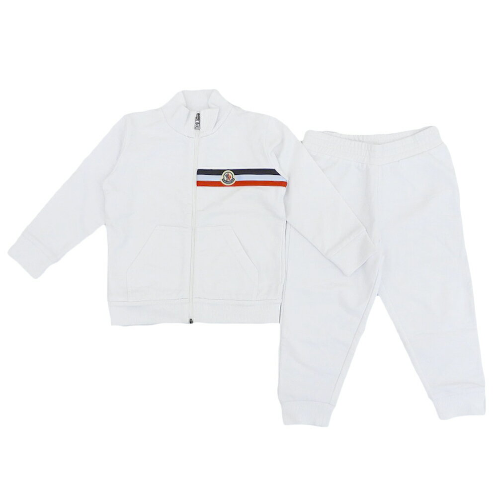 乐天商城 - 新着【中古】 超美品 モンクレール MONCLER 2020年商品 胸ワッペン トリコロールカラー キッズ 長袖 セットアップ 2歳