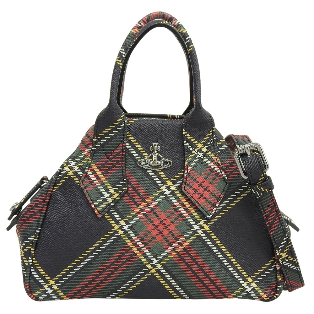 新着【中古】 未使用 ヴィヴィアンウエストウッド Vivienne Westwood 2025 YASMINE SMALL BAG ヤスミン スモール 2way ショルダーバッグ タータンチェック 赤 レッド