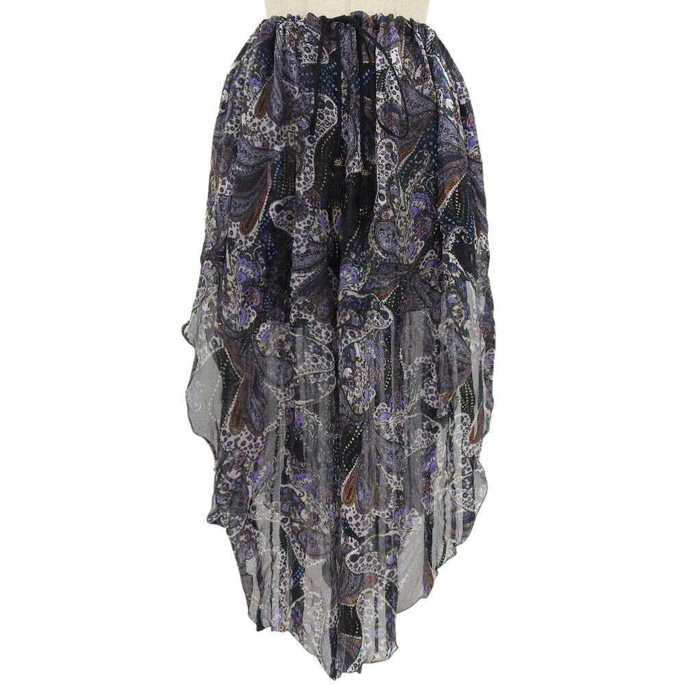 乐天商城 - 新着【中古】 超美品 エトロ ETRO 2019年商品 シルクシフォン パンツ 38 レディース ペイズリー柄