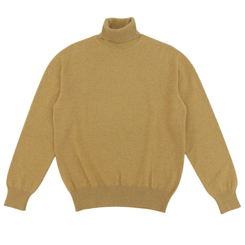 樂天商城 - 新着【中古】 超美品 ロロピアーナ Loro Piana MAA3435 イタリア製 カシミヤ100％ タートル ニット 薄手 セーター キャメル サイズ48 メンズ