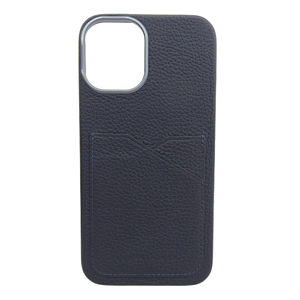 樂天商城 - 新着【中古】 箱付き超美品 ボナベンチュラ BONAVENTURA BPCT16PL-NA シュリンクレザー iPhone 16Plus ケース ネイビー 定価14300円