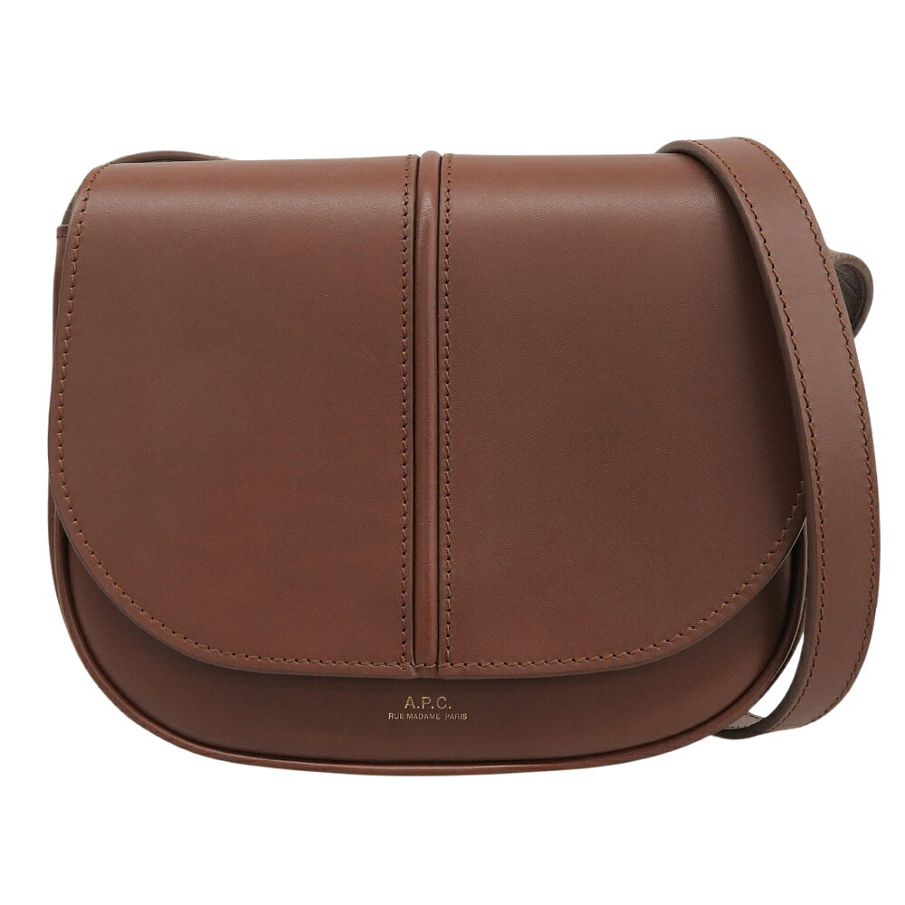 乐天商城 - 新着【中古】 超美品 アーペーセー A.P.C. PXAWV-F61179 KAD BETTY BAG レザー ショルダーバッグ クロスボディ ほぼ未使用 ブラウン 定価85800円