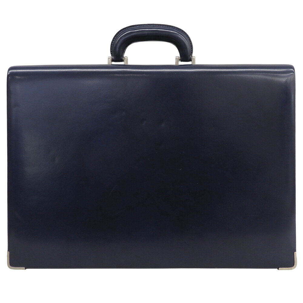 乐天商城 - 新着【中古】 美品 ペローニ PERONI レザー アタッシュケース ビジネス バッグ ブリーフケース イタリア製 ネイビー メンズ