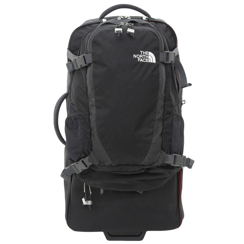 新着【中古】 美品 ノースフェイス THE NORTH FACE 廃盤 NF00ADVN Double Track ダブル トラック 28 スーツケース 80L 着脱式 バックパック付き 旅行 キャリーケース