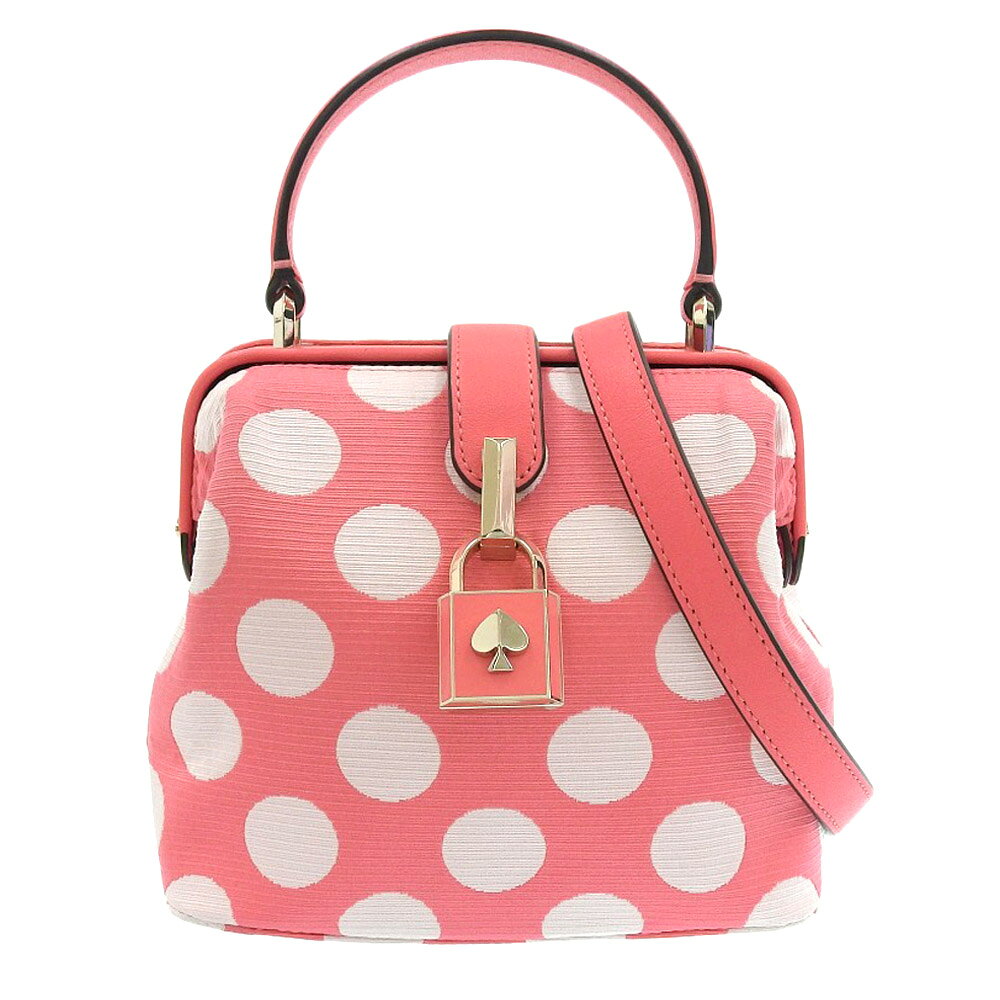 乐天商城 - 【中古】 美品 ケイトスペード Kate Spade 2021年商品 レメディ ドット トップハンドル レザー 2way ショルダー クロスボディ ハンド バッグ S 定価46200円