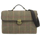 新着【中古】超美品 フォッシル 2018年 Estate Portfolio MBG9182 ギンガムチェック レザー 2way ショルダー ブリーフ メッセン...