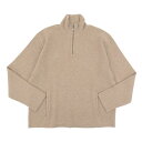 新着【中古】 超美品 エルメネジルドゼニア Ermenegildo Zegna カシミア100% ドライバーズニット ハーフジップ ニット 50 メンズ