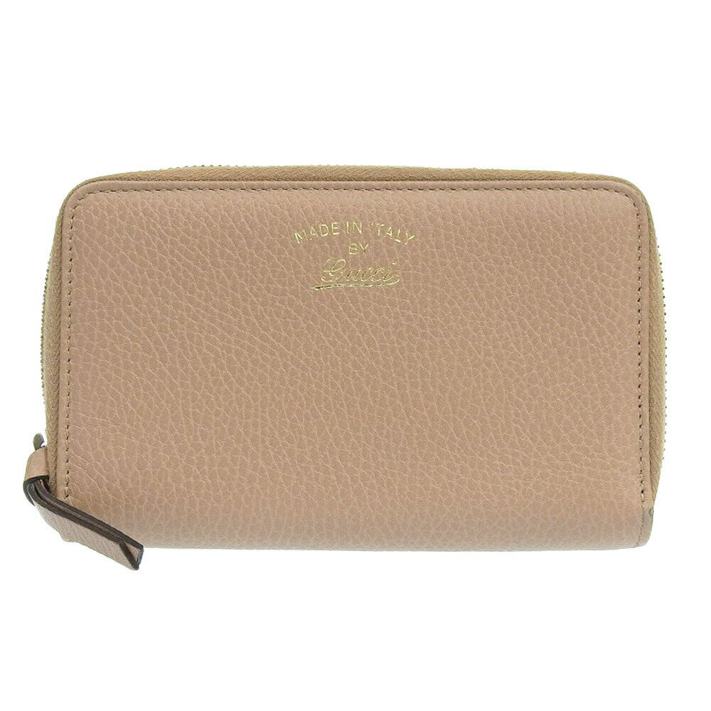樂天商城 - 【中古】超美品 箱付 グッチ GUCCI 2017年 354497 Teal レザー ラウンドジップ ウォレット 二つ折り 財布 小銭入付 レディース メンズ 定価66000円