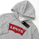 ★リーバイス Levis 新品 メンズ ロゴ入り シンプル カジュアル スウェット パーカー ジャケット 灰 Mサイズ[19622-0003-JM] 三 壱★QWER★