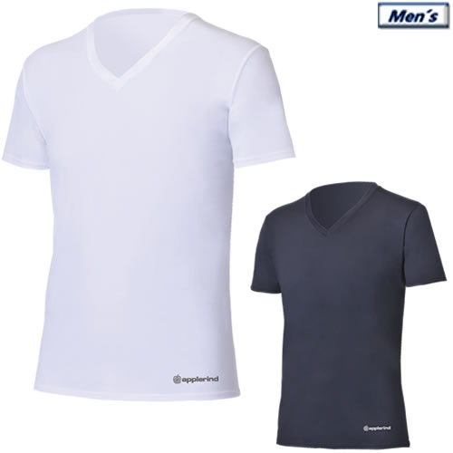 アプルラインド applerind ハイネックショートスリーブインナー メンズアンダーウエア V-Neck Short-Sleeve 2019春夏 M-XL 全2色 JS1159