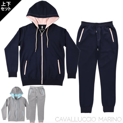 カヴァッルッチョマリーノ パーカースウェット 上下セットアップ CAVALLUCCIO MARINO Unisex Hoodie Sweatshirt Setup