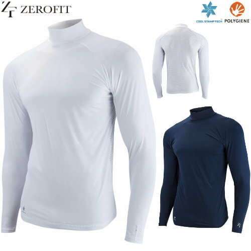 アイスメッシュ ICE MESH モックネック長袖 ゴルフ 夏用アンダーウェア 男女兼用 ZEROFIT イオンスポーツ