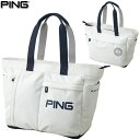 ピン PING ゴルフ ソフト PU トートバッグ SOFT PU ToteBag カラー：ホワイト GB-U2302/36833