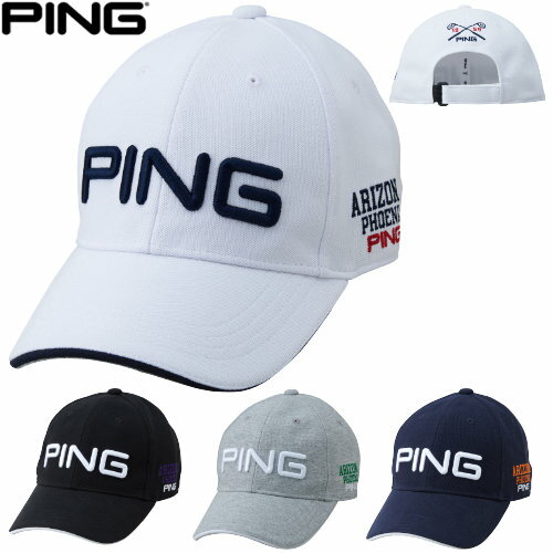 ・正面の定番PINGロゴにアクセントとなるサイド刺しゅうが映えるデザイン ・ポリニット素材でオールシーズン着用可能なキャップ ・冷感システムのCOOL VITALを正面裏とビンカワに採用 ・サイズ調整：面ファスナー