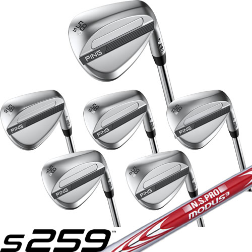 Rakuten - PING ウェッジ S259 ピン スチールシャフト モーダス ツアー 105 115 120 NSPRO MODUS TOUR ソールタイプ 6種類 左用あり