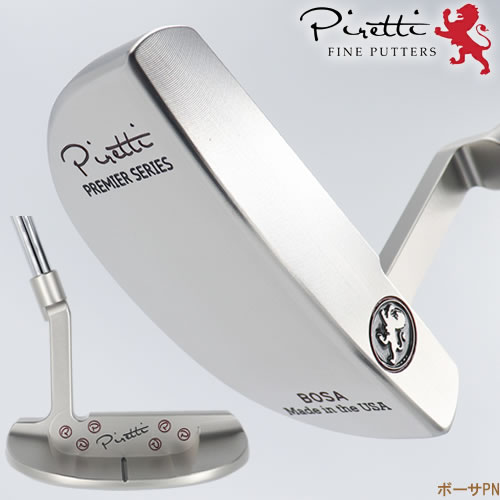 Rakuten - 日本正規品 ピレッティ Piretti ボーサPNプレミアシリーズ パター Bosa PN Premier Putter サテンフィニッシュ仕上げ