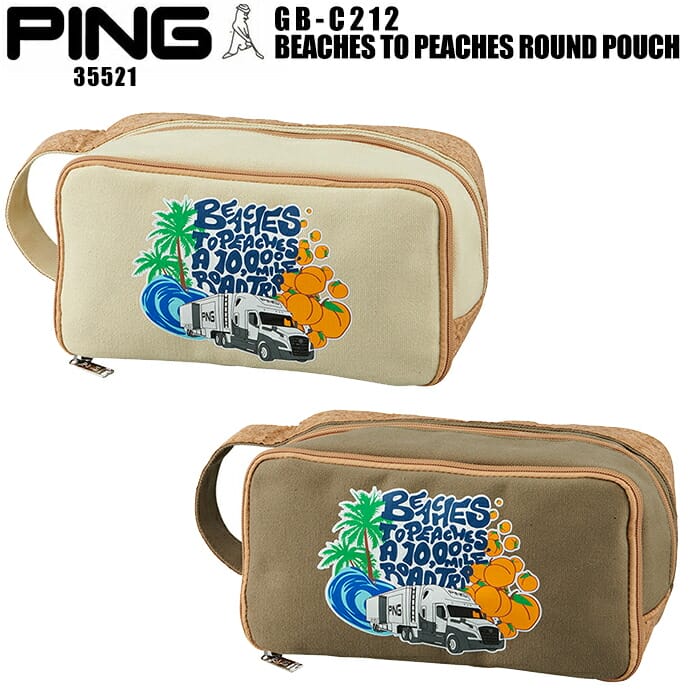 ピン ゴルフ PING GB-C212 Beaches to peaches ラウンドポーチ 35521 数量限定モデル POUCH