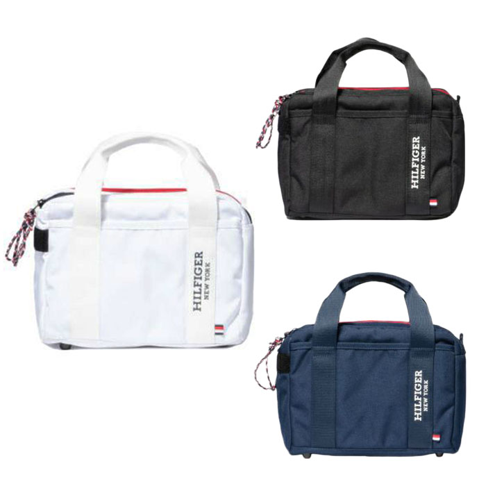 楽天ゴルフショップ　ウィザードトミーヒルフィガー TOMMY HILFIGER THMG4SBD ダブルジッパー ROUND BAG カートトート ラウンドバッグ ゴルフ 小物入れ