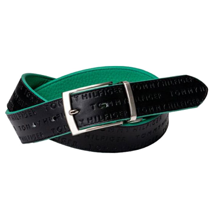 トミーヒルフィガー TOMMY HILFIGER THMB0FV2 REVERSIBLE BELT ゴルフベルト リバーシブル ブラック(10)