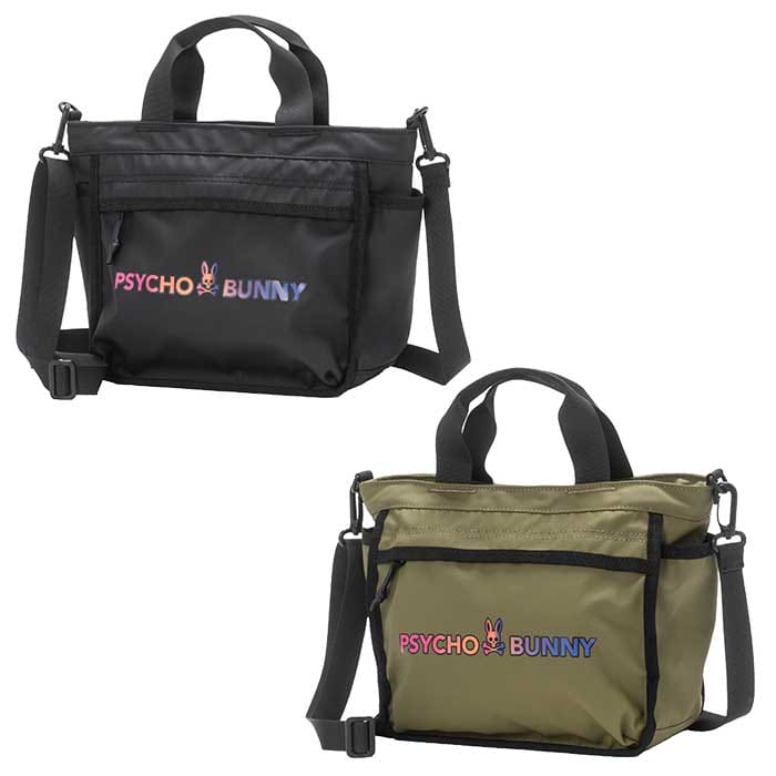 サイコバニー PsychoBunny PBMG3FBD LWG ラウンドバッグ ROUND BAG ゴルフ バッグ ショルダーストラップ 収納力