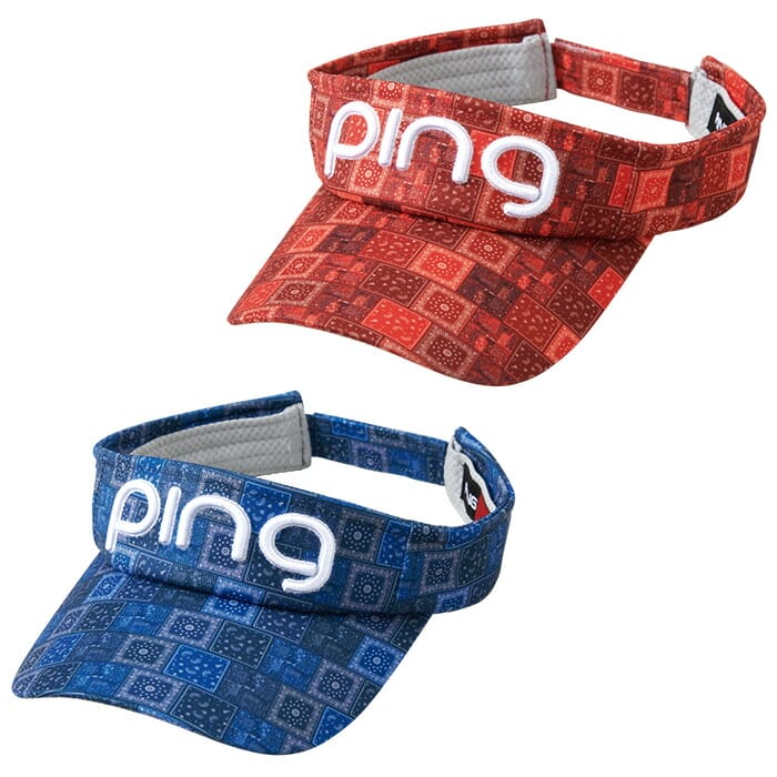 楽天ゴルフショップ　ウィザードピン ゴルフ PING HW-A2206 レディース VARIOUS BANDANA VISOR 36459 ゴルフ バイザー 2022年モデル 帽子