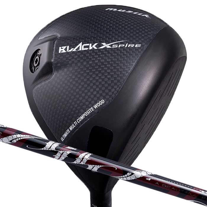 Rakuten - 【SS開始4時間限定！2人に1人最大P300%バック&5％クーポン】(カスタムクラブ)ムジーク muziik BLACK XSPIRE ドライバー アーチ Natural 9 ROSSO