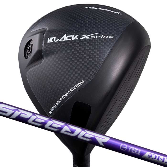 (カスタムクラブ)ムジーク muziik BLACK XSPIRE ドライバー フジクラ スピーダーNX バイオレット