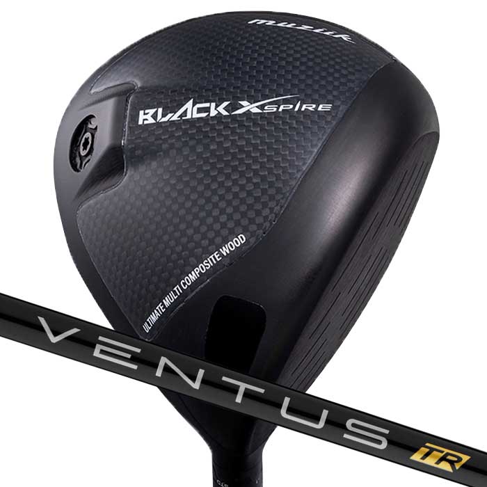 WOSS - 【マラソン限定！2人に1人最大P100%バック】(カスタムクラブ)ムジーク muziik BLACK XSPIRE ドライバー フジクラ VENTUS TR BLACK