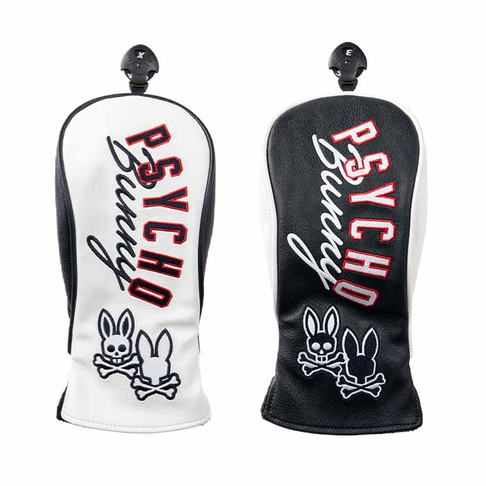 型番 PBMG6AH2 素材 合成皮革（PU） サイズ 200cc対応 原産国 中国 カラー ホワイト、ネイビーPsycho Bunny PU フェアウェイウッド用 ヘッドカバー 合皮生地を使用したシンプルで実用的なフェアウェイ用ヘッドカバ...