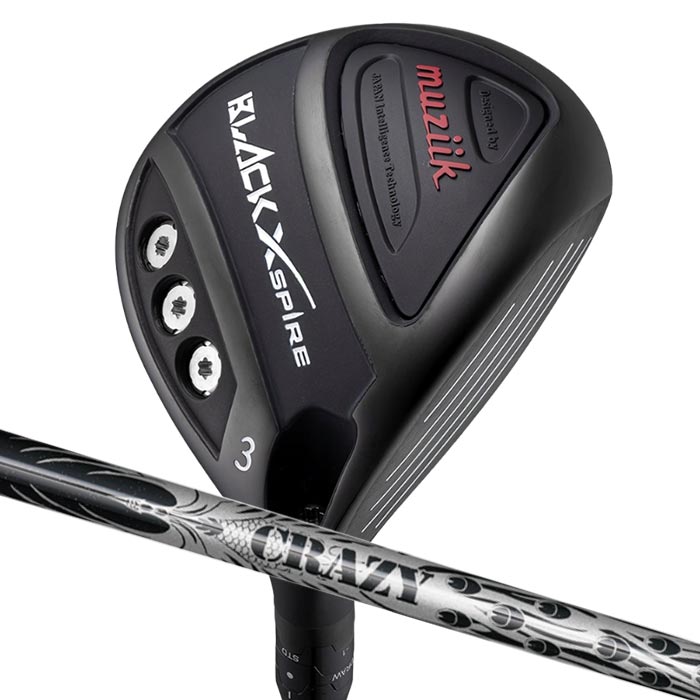 (カスタムフェアウェイウッド) ムジーク muziik BLACK XSPIRE Fairway Wood クレイジー CRAZY 9 Dia
