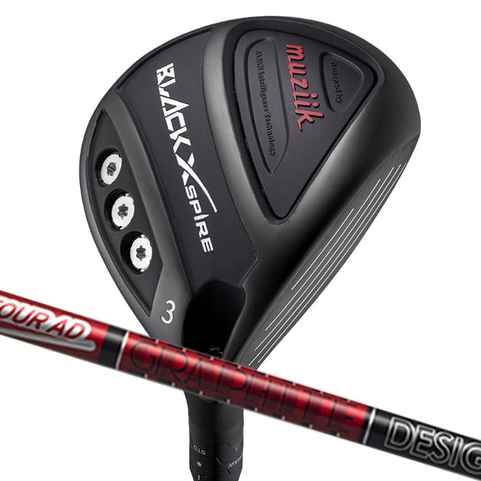 (カスタムフェアウェイウッド) ムジーク muziik BLACK XSPIRE Fairway Wood グラファイトデザイン Tour AD VF