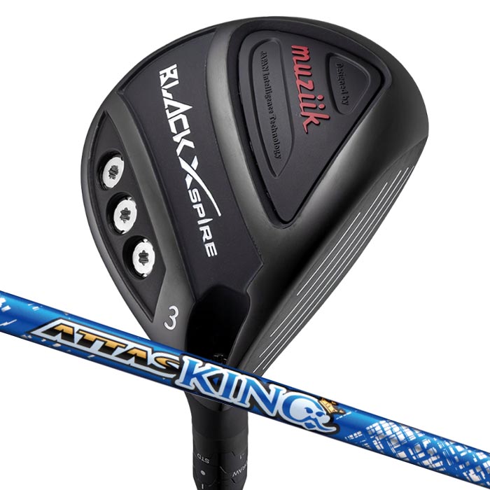 (カスタムフェアウェイウッド) ムジーク muziik BLACK XSPIRE Fairway Wood USTマミヤ アッタス KING